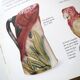 Former pichet barbotine clairefontaine "the poissons" majolica jug fish 19th