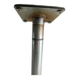 Fritz Hansen 'Oxford' Arne Jacobsen swivel chair — black wool upholstery, aluminium base, 1970s