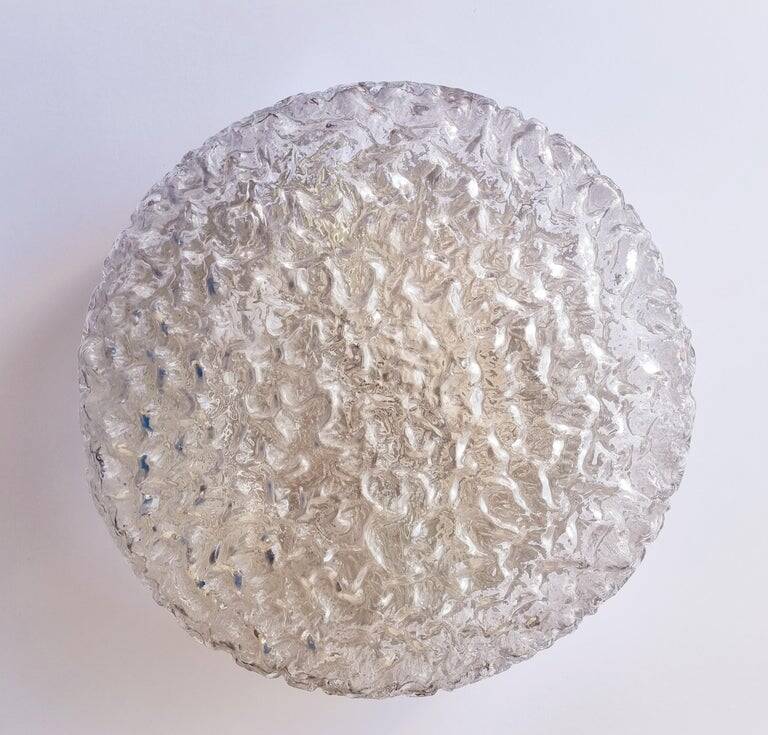 Large Midcentury Bubble Flush Mount, Helena Tynell, Limburg, Germany, 1970s