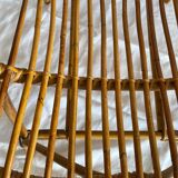 Pair of rattan basket chairs