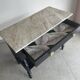 Old console with marble