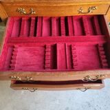 Cutlery furniture of the brand Ercuis in veneer oak