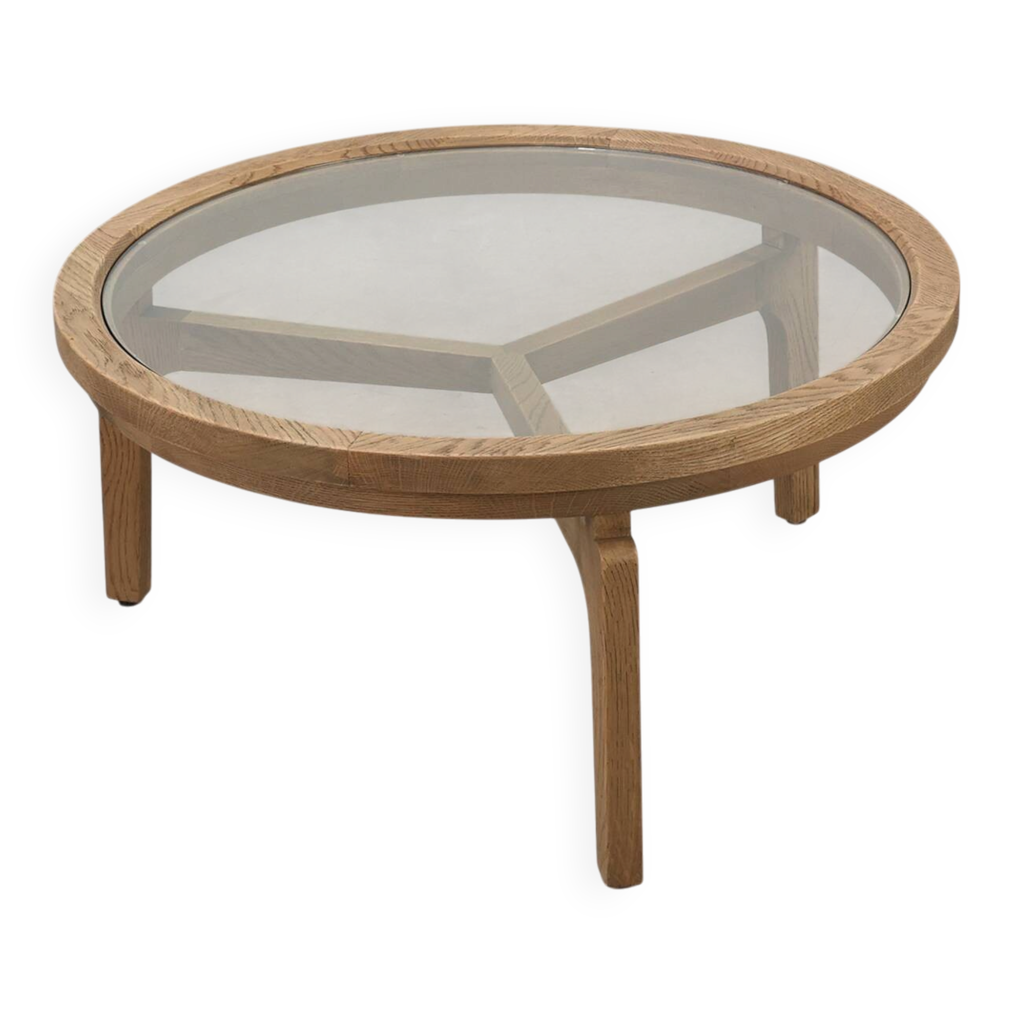 Table moderne en bois de cèdre et verre, Italie fin du 20e siècle