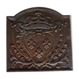 Cast iron fireplace plate