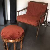 Pouf en rotin