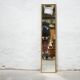 Vintage mirror in gilded wood 126cm x 28cm