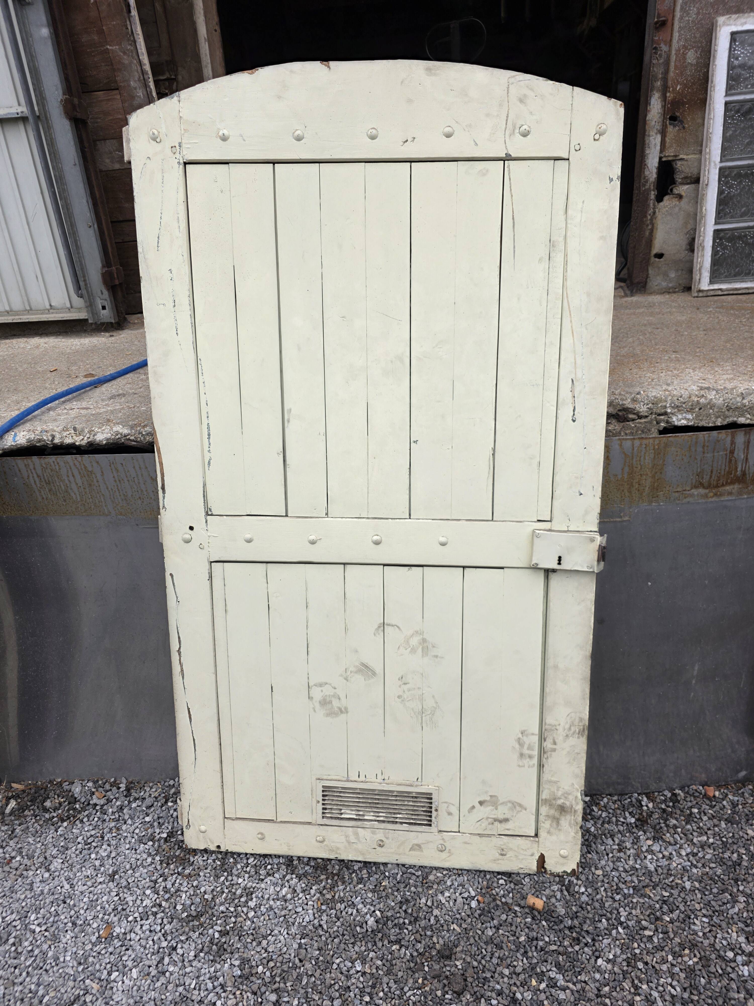 19th-century solid oak barn door