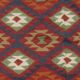 Burgundy Wool Kilim Rug, Large Afghan Tribal Flatweave 304x200cm