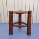 Tripod stools, straw, vintage, folk art