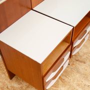 Paire de tables de chevet entièrement rénovées par Mojmír Požár, années 1960, Tchécoslovaquie