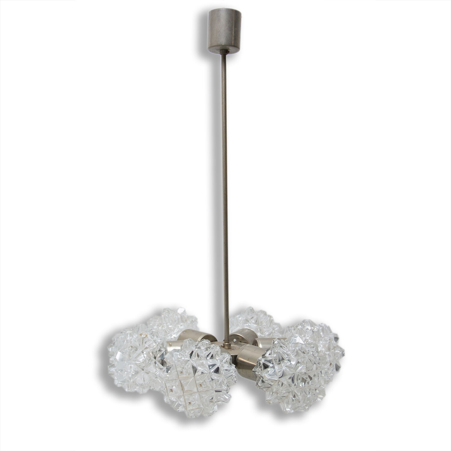 Cut glass pendant chandelier for Kamenický Šenov, 1970´s