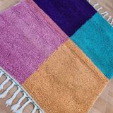 Handmade wool berber rug 150 x 100 cm