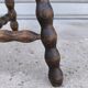 Turned wooden tripod stool