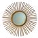 Round rattan sun mirror from the 1960s France
