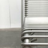 Postmodern German kitchen bar stool Kreuzschwinger by Till Behrens for Schlubach, 1980s.