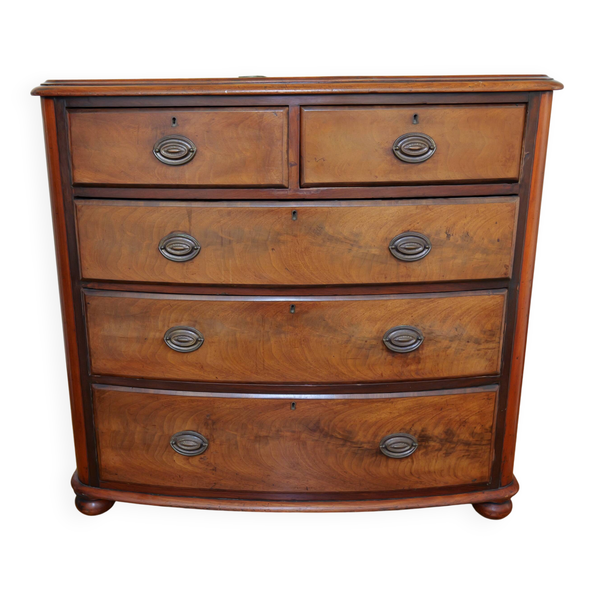 Victorian English commode (19th century) in solid wood