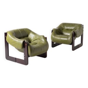 Paire de fauteuils lounge