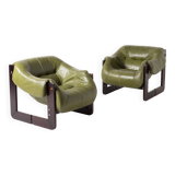 Percival Lafer MP97 pair of Lounge Chairs Brazil 1970s