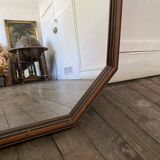 Vintage 60s Scandinavian wooden mirror