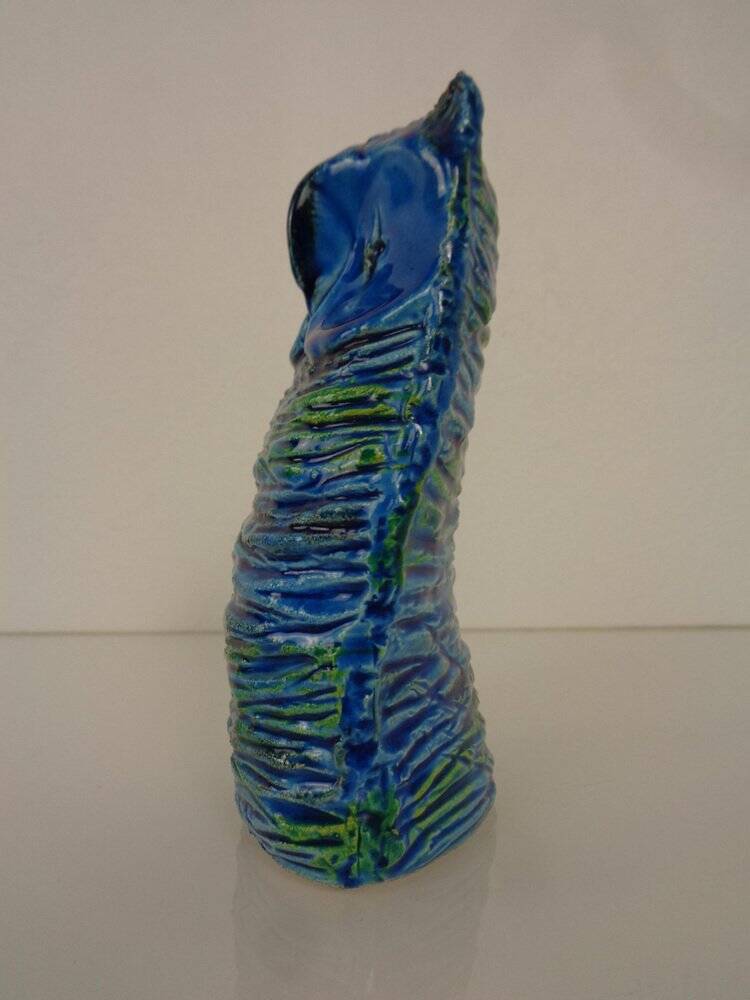 Ceramic Rimini Blu Owl by Aldo Londi for Bitossi, 1960s