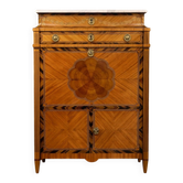 Secretary from the Louis XVI era in precious wood marquetry.