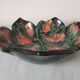 Vintage glazed ceramic trinket bowl