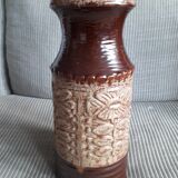 Large ceramic vase Germany with floral decoration