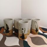 Vase roll in sandstone Pottery "La Colombe"