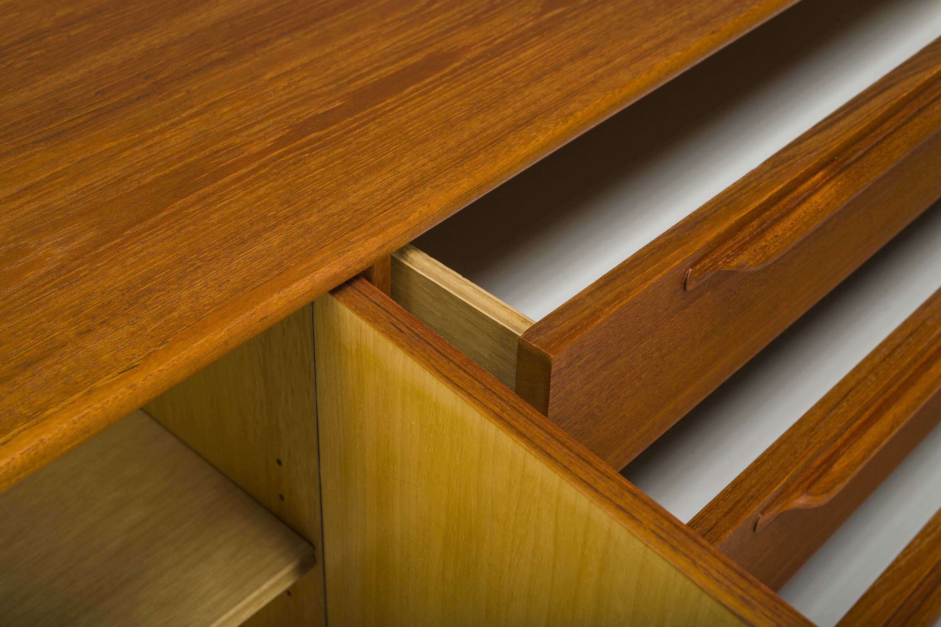 Mid-Century Type 214 Sideboard in Teak by Heinrich Riestenpatt for RT Möbel