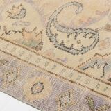 Floral Oushak Vintage Area Carpet