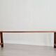 Old wooden farm bench