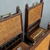Set of six Renaissance style chairs.