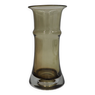 Vase marron fumé