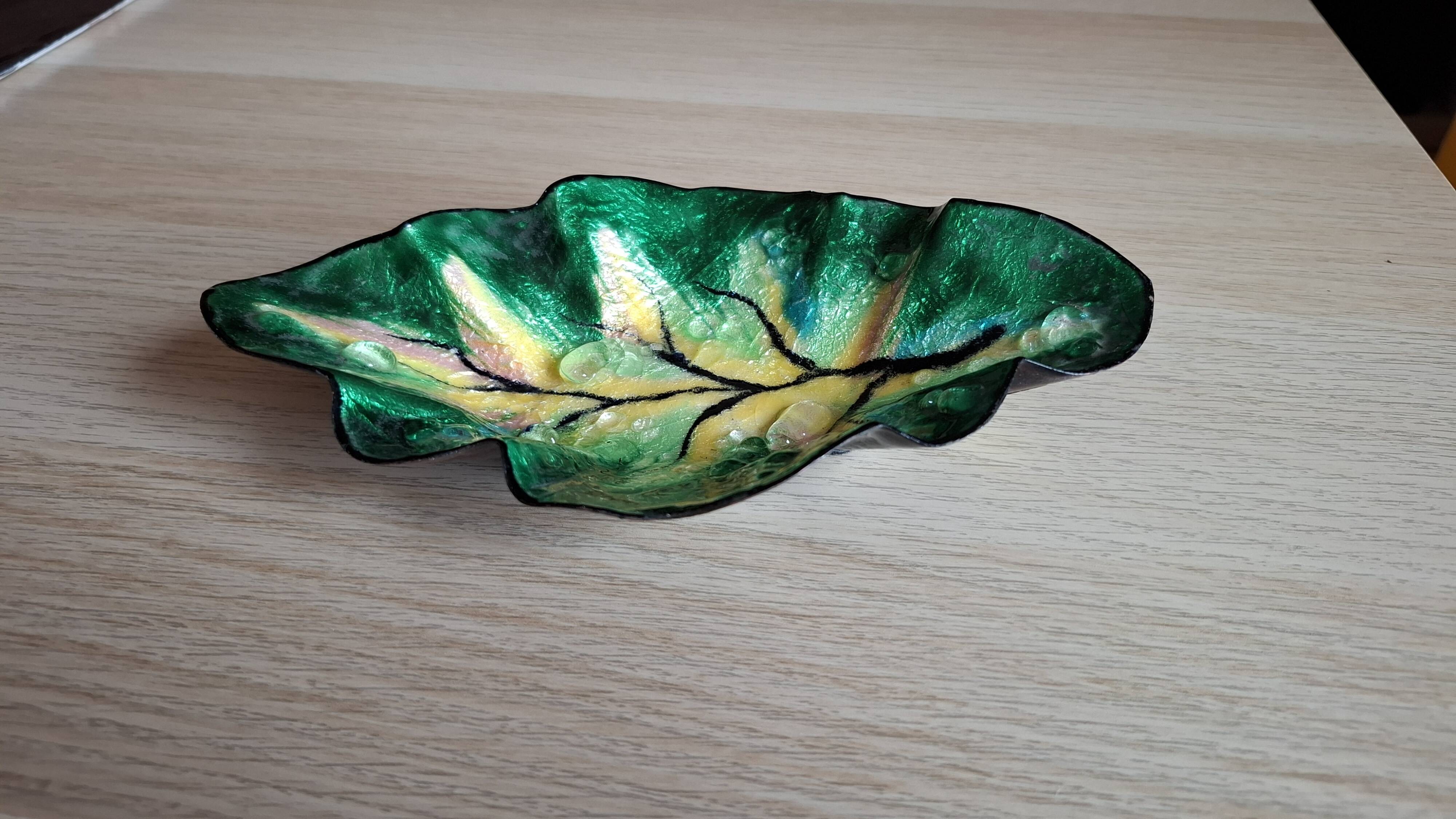 Limoges enamel trinket dish