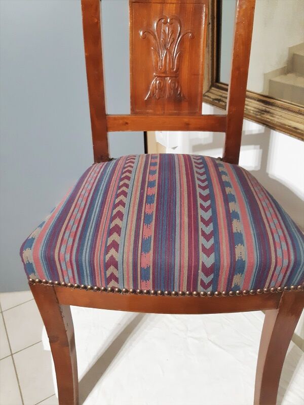 Mahogany chairs of Napoleon III style, set of 6, late nineteenth