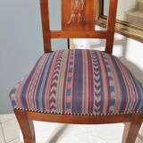 6 chaises en acajou de style Napoléon III