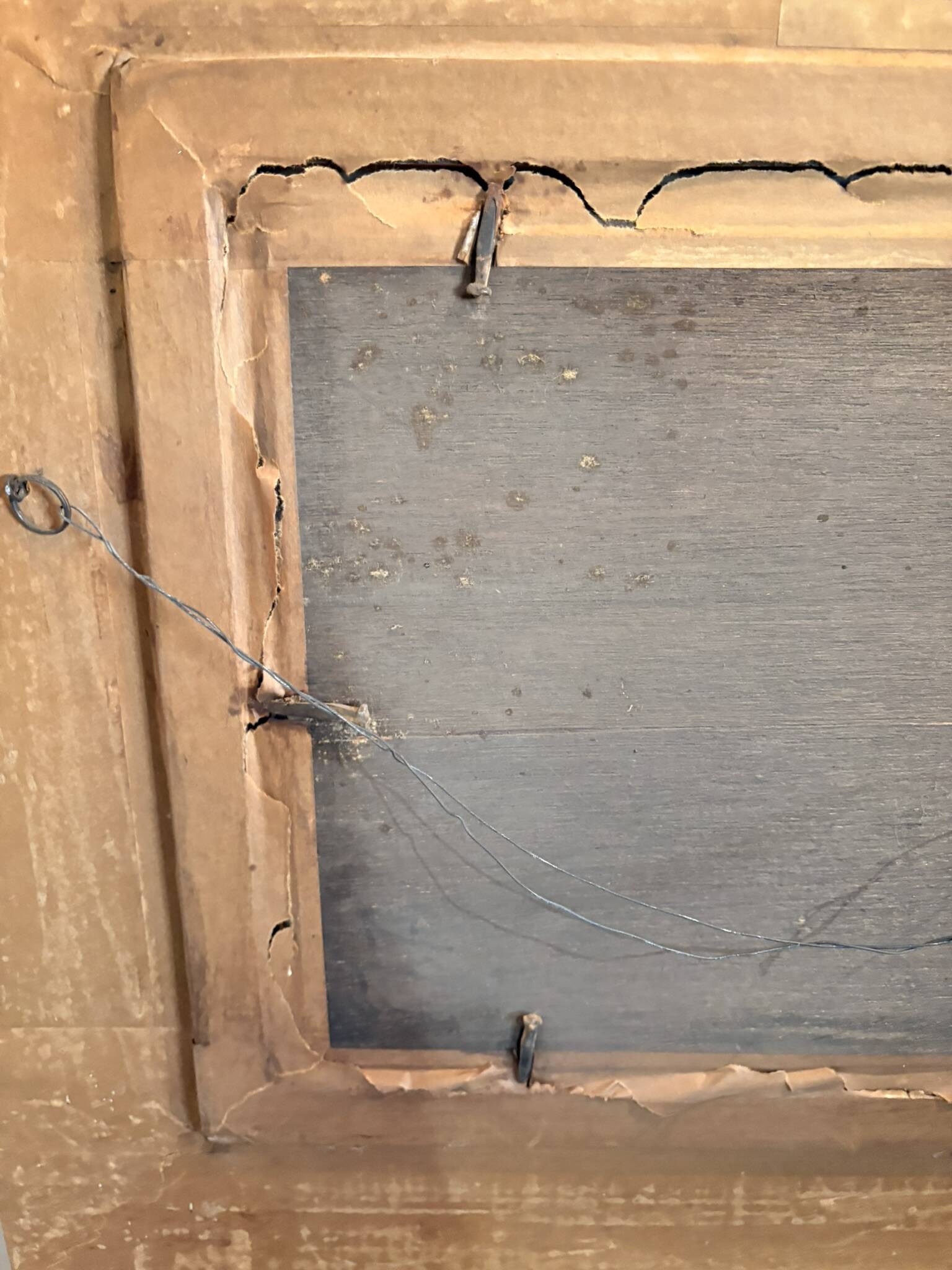 Oil Painting Panel HSP EDWARD WEBB Hunting Dog Forest