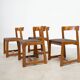 Set of four Italian dining chairs attr. to Willy Rizzo