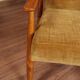 Scandinavian armchair golden velvet design by H.Lis