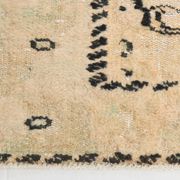 5x8 beige tones wool classic vintage rug 253x166cm