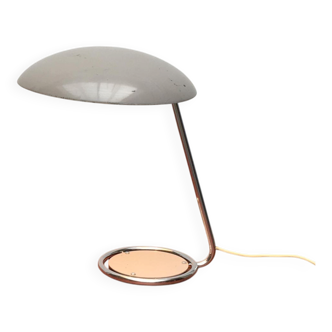 Mid-Century German table lamp model 6761 in metal by Christian Dell for Kaiser Leuchten, 1960s.