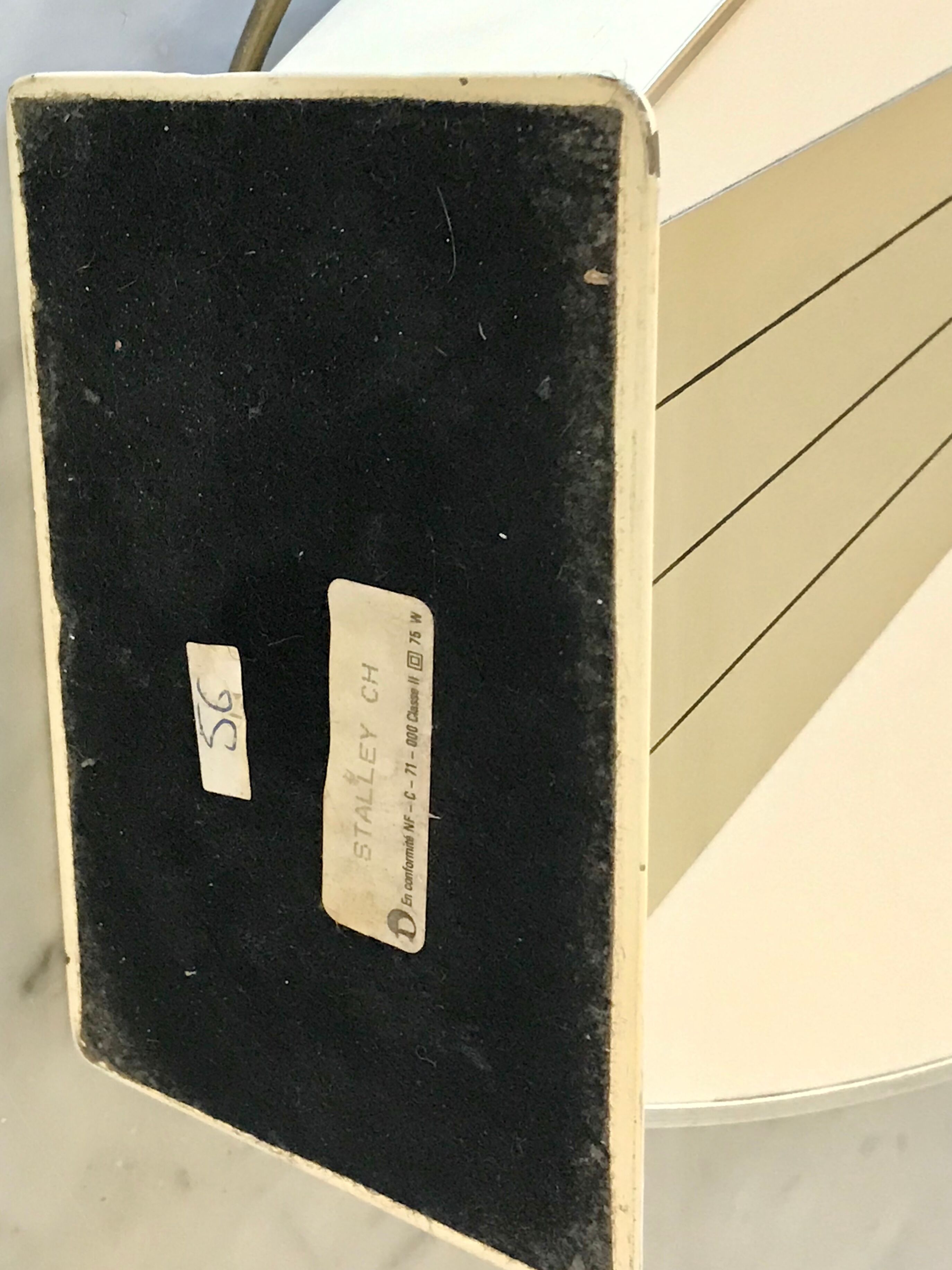 Lace-up and brass lamp