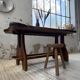 Dining table in solid olive wood Maison Skela 1960