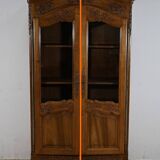 Walnut Display Cabinet, Louis XV Style – Late 19th Century