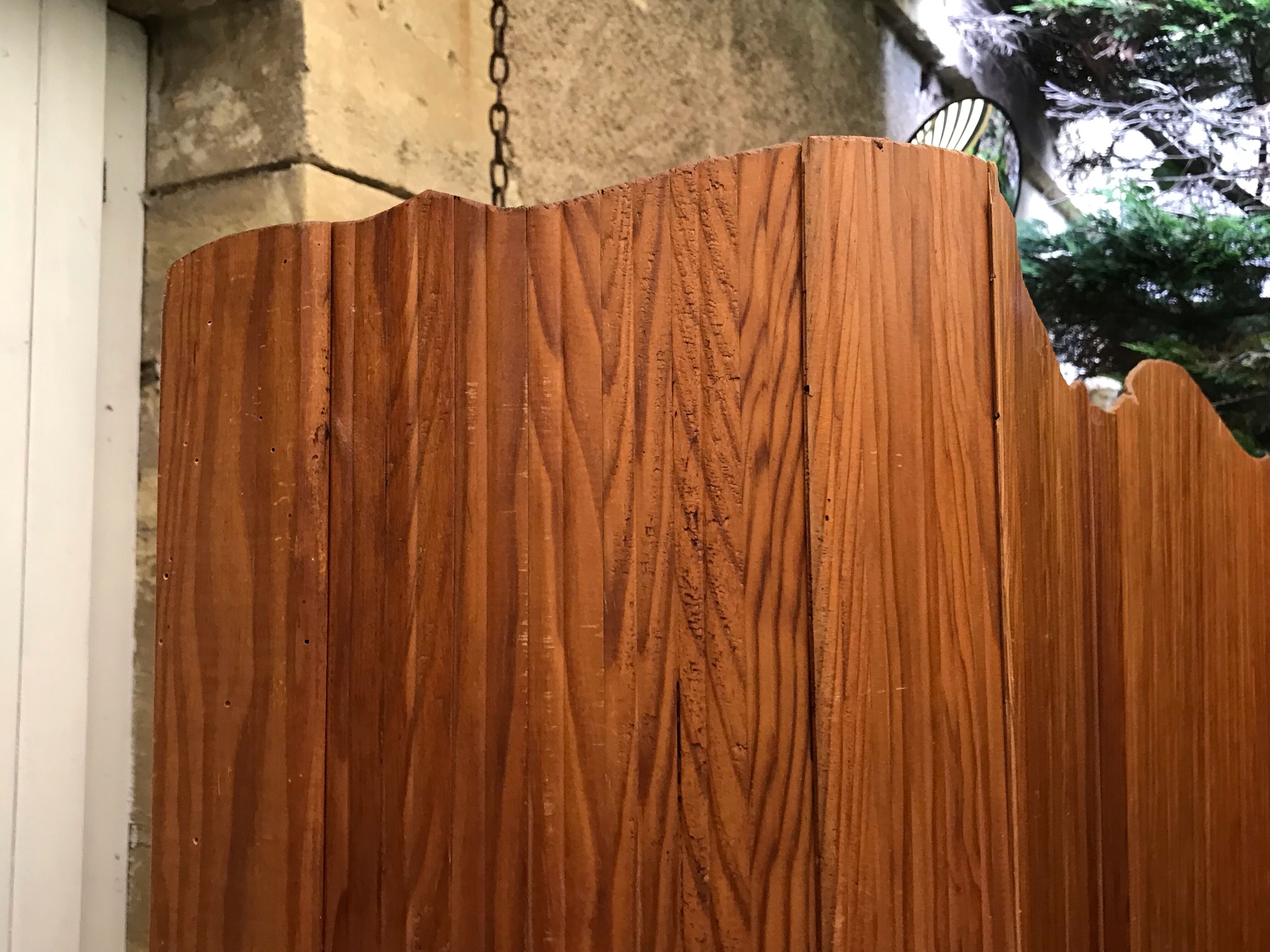 Screen wooden slats 50s