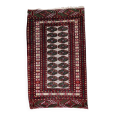 Tapis Boukhara ouzbek vintage fait main, 77 cm x 128 cm, années 1960 - 1С1175