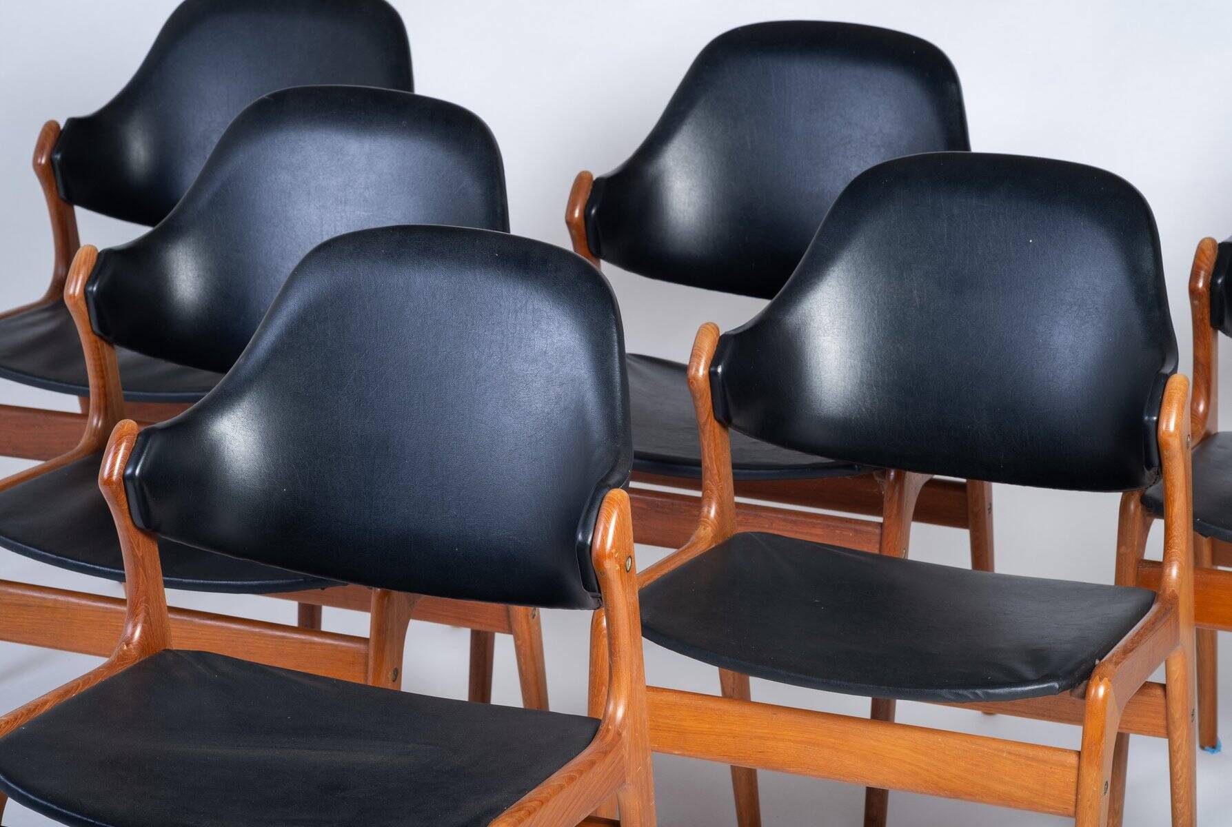 Teak Dining Chairs by Ejvind A. Johansson for Gern Møbelfabrik, Denmark, 1960s, Set of 6