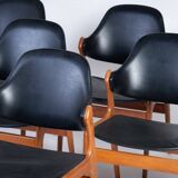 Teak Dining Chairs by Ejvind A. Johansson for Gern Møbelfabrik, Denmark, 1960s, Set of 6