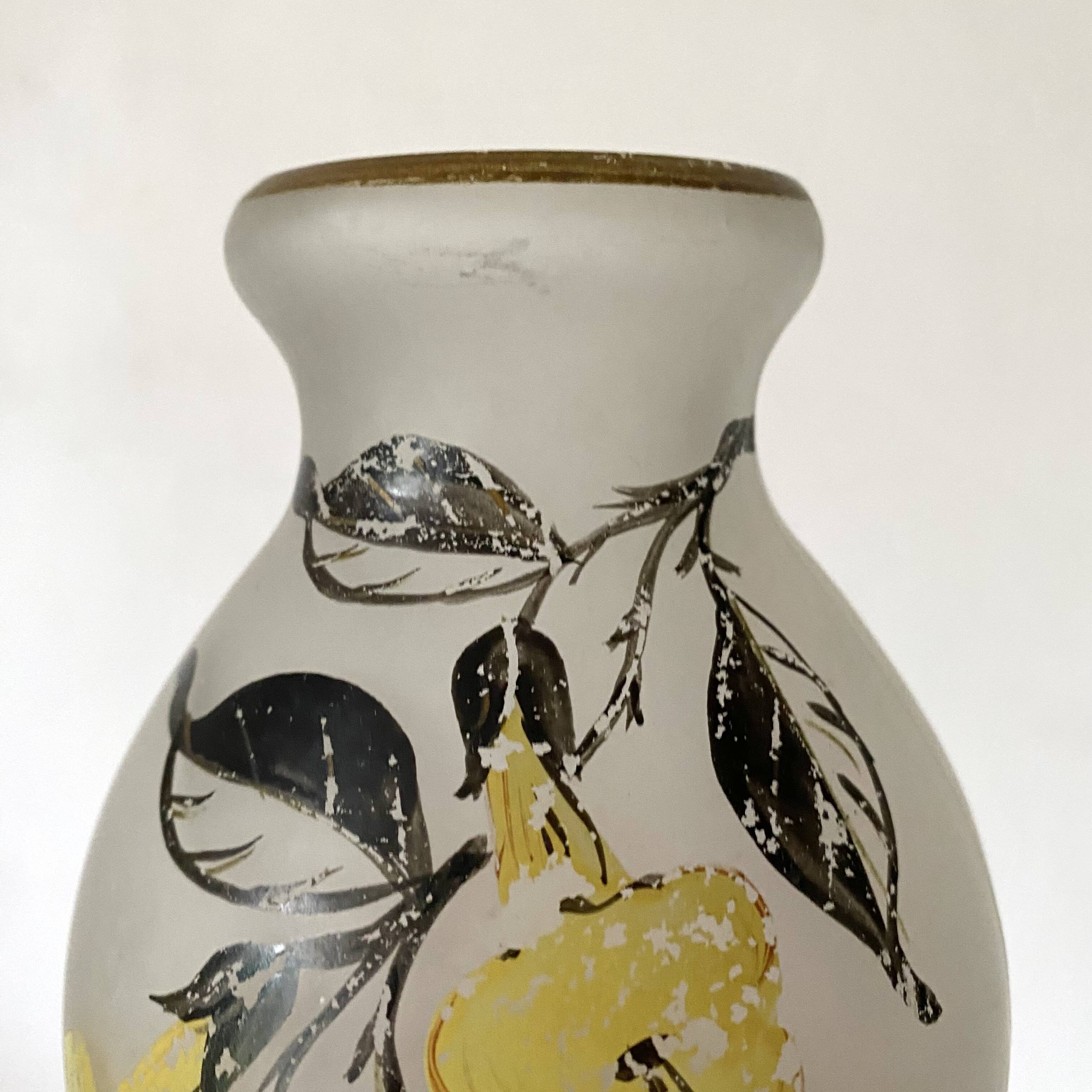 Glass paste vase 1900