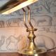 Brass notary or banker lamp